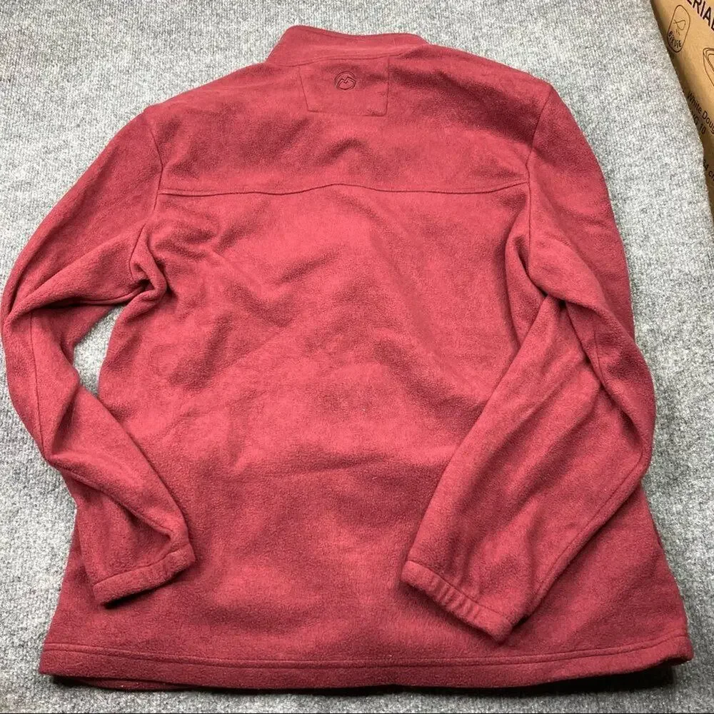 Magellan Men's maroon‎ red arctic fleece Full Zip jacket XL